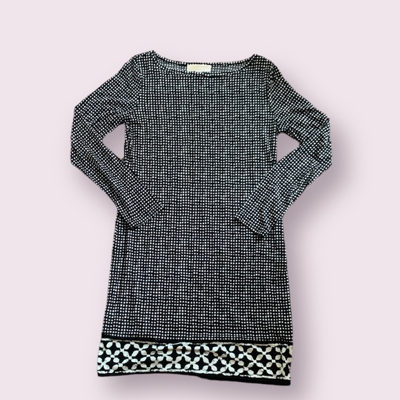 Michael Kors Long Sleeve Dotted Mini Dress - Picture 3 of 4
